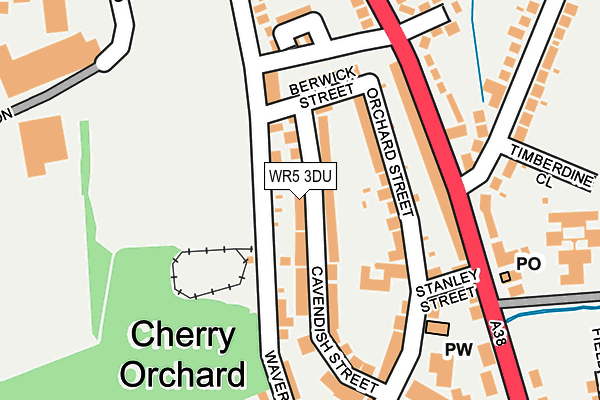 WR5 3DU map - OS OpenMap – Local (Ordnance Survey)