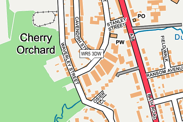 WR5 3DW map - OS OpenMap – Local (Ordnance Survey)