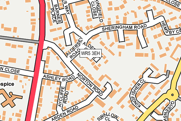 WR5 3EH map - OS OpenMap – Local (Ordnance Survey)