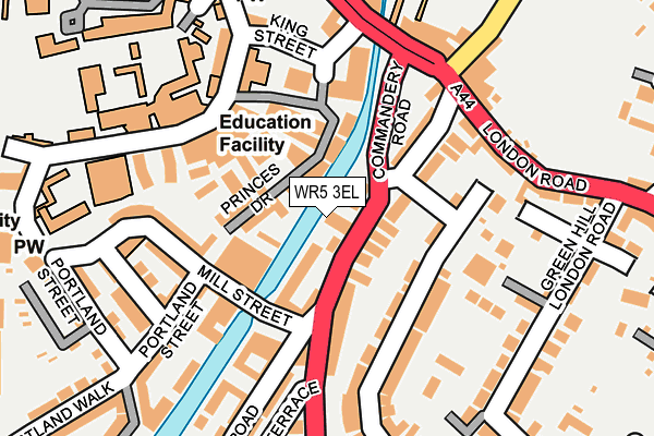 WR5 3EL map - OS OpenMap – Local (Ordnance Survey)