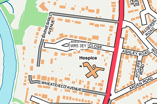 WR5 3EY map - OS OpenMap – Local (Ordnance Survey)