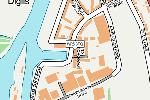 WR5 3FQ map - OS OpenMap – Local (Ordnance Survey)