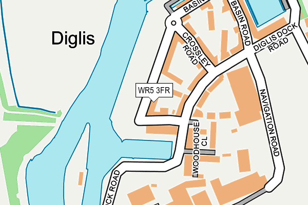 WR5 3FR map - OS OpenMap – Local (Ordnance Survey)