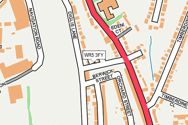 WR5 3FY map - OS OpenMap – Local (Ordnance Survey)