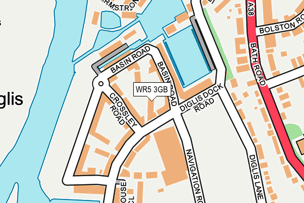 WR5 3GB map - OS OpenMap – Local (Ordnance Survey)