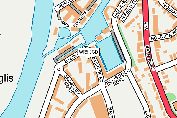 WR5 3GD map - OS OpenMap – Local (Ordnance Survey)