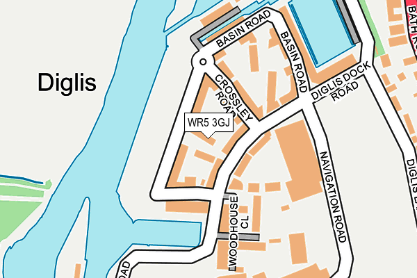 WR5 3GJ map - OS OpenMap – Local (Ordnance Survey)