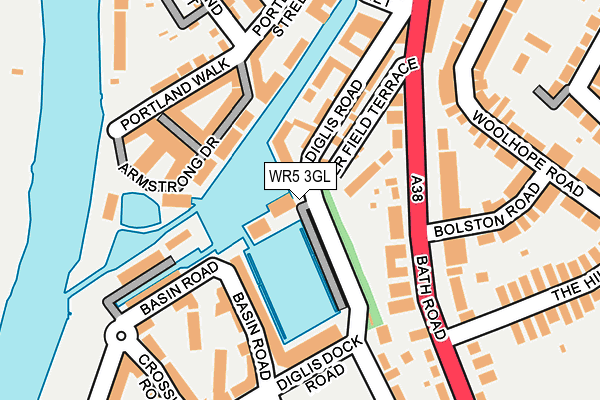 WR5 3GL map - OS OpenMap – Local (Ordnance Survey)