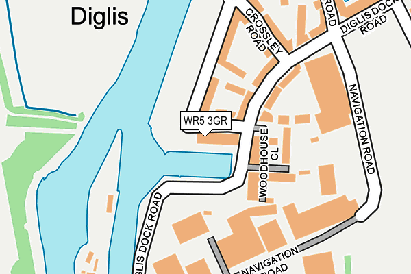 WR5 3GR map - OS OpenMap – Local (Ordnance Survey)