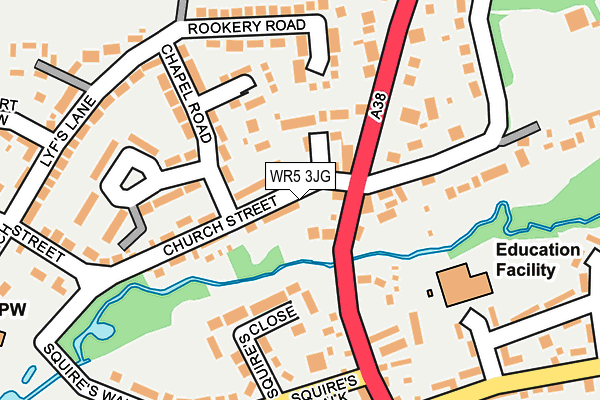 WR5 3JG map - OS OpenMap – Local (Ordnance Survey)