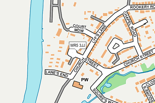 WR5 3JJ map - OS OpenMap – Local (Ordnance Survey)