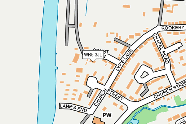 WR5 3JL map - OS OpenMap – Local (Ordnance Survey)