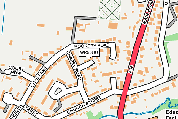 WR5 3JU map - OS OpenMap – Local (Ordnance Survey)