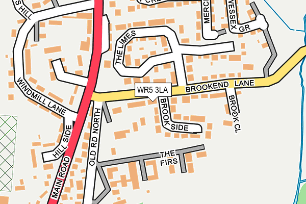 WR5 3LA map - OS OpenMap – Local (Ordnance Survey)