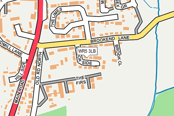 WR5 3LB map - OS OpenMap – Local (Ordnance Survey)