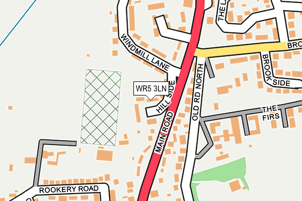 WR5 3LN map - OS OpenMap – Local (Ordnance Survey)