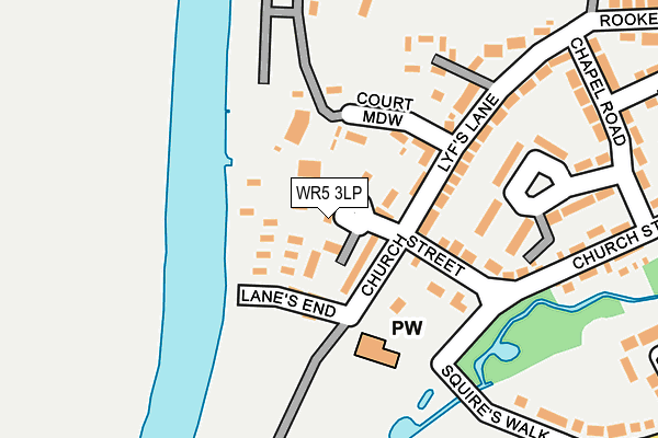 WR5 3LP map - OS OpenMap – Local (Ordnance Survey)