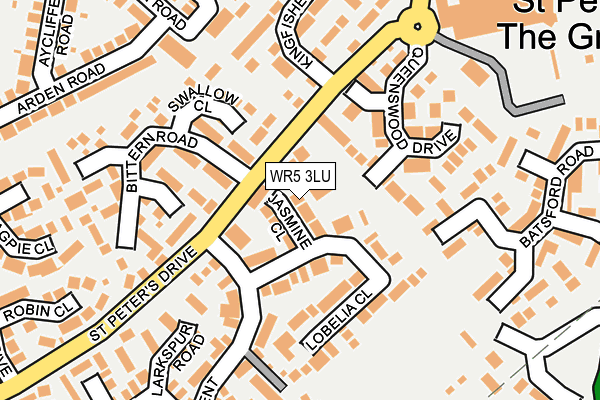 WR5 3LU map - OS OpenMap – Local (Ordnance Survey)