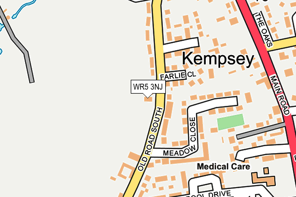 WR5 3NJ map - OS OpenMap – Local (Ordnance Survey)