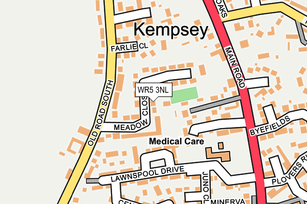 WR5 3NL map - OS OpenMap – Local (Ordnance Survey)