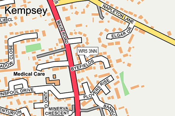 WR5 3NN map - OS OpenMap – Local (Ordnance Survey)