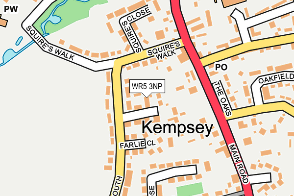 WR5 3NP map - OS OpenMap – Local (Ordnance Survey)