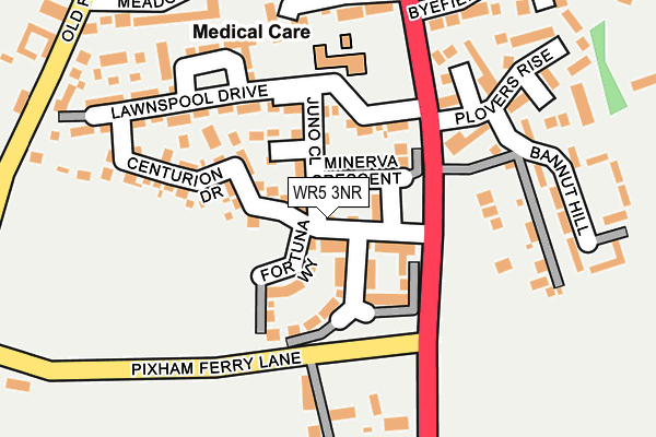 WR5 3NR map - OS OpenMap – Local (Ordnance Survey)