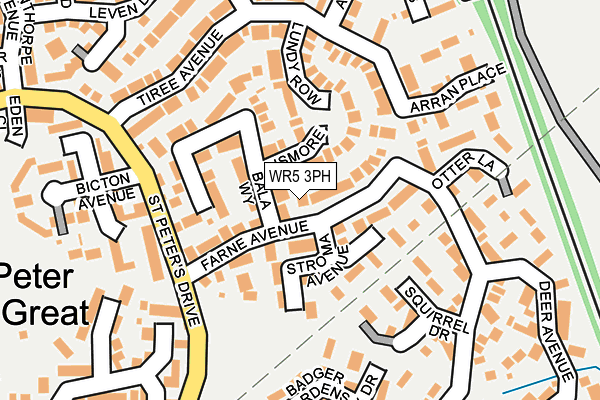 WR5 3PH map - OS OpenMap – Local (Ordnance Survey)