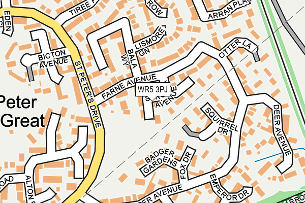 WR5 3PJ map - OS OpenMap – Local (Ordnance Survey)