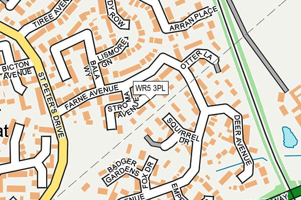 WR5 3PL map - OS OpenMap – Local (Ordnance Survey)