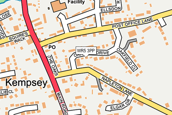 WR5 3PP map - OS OpenMap – Local (Ordnance Survey)