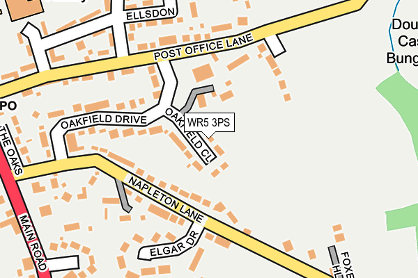 WR5 3PS map - OS OpenMap – Local (Ordnance Survey)