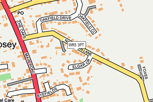 WR5 3PT map - OS OpenMap – Local (Ordnance Survey)