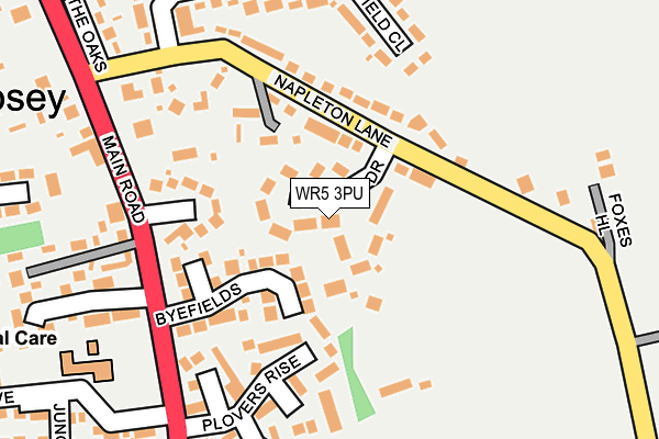 WR5 3PU map - OS OpenMap – Local (Ordnance Survey)