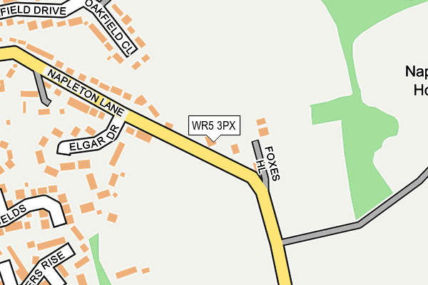 WR5 3PX map - OS OpenMap – Local (Ordnance Survey)
