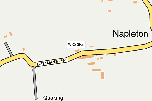 WR5 3PZ map - OS OpenMap – Local (Ordnance Survey)