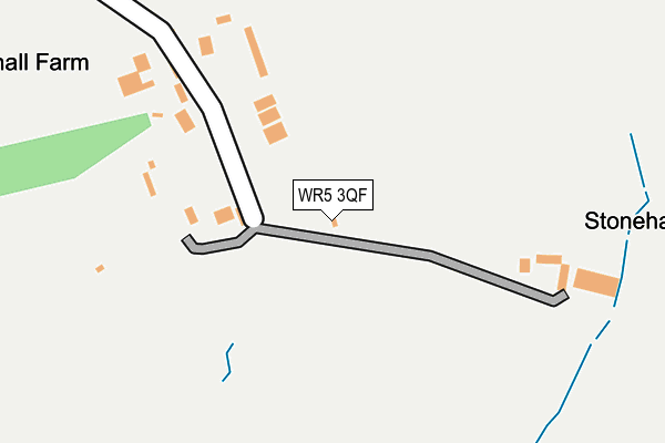 WR5 3QF map - OS OpenMap – Local (Ordnance Survey)