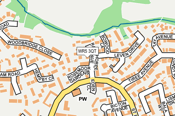 WR5 3QT map - OS OpenMap – Local (Ordnance Survey)