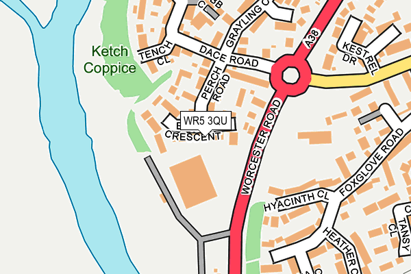 WR5 3QU map - OS OpenMap – Local (Ordnance Survey)