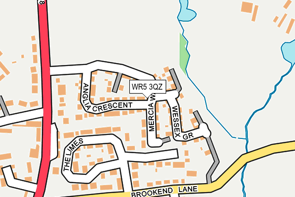 WR5 3QZ map - OS OpenMap – Local (Ordnance Survey)
