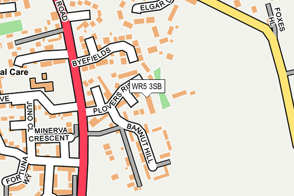 WR5 3SB map - OS OpenMap – Local (Ordnance Survey)