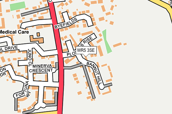 WR5 3SE map - OS OpenMap – Local (Ordnance Survey)
