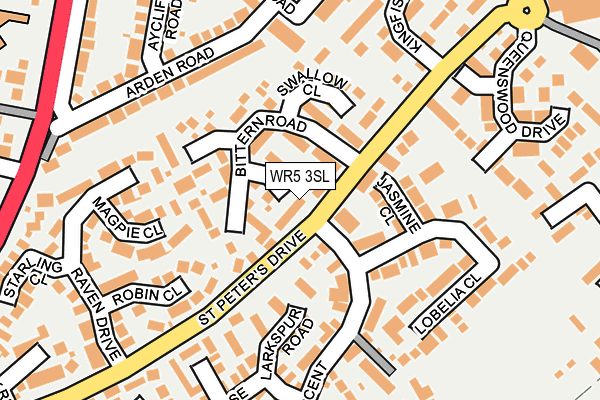 WR5 3SL map - OS OpenMap – Local (Ordnance Survey)