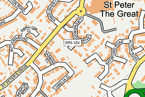 WR5 3SX map - OS OpenMap – Local (Ordnance Survey)