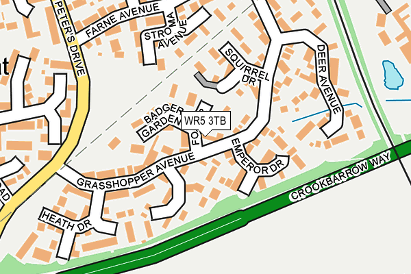 WR5 3TB map - OS OpenMap – Local (Ordnance Survey)