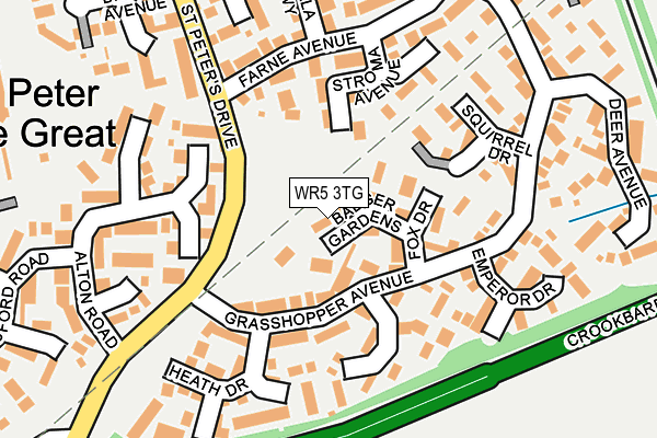 WR5 3TG map - OS OpenMap – Local (Ordnance Survey)