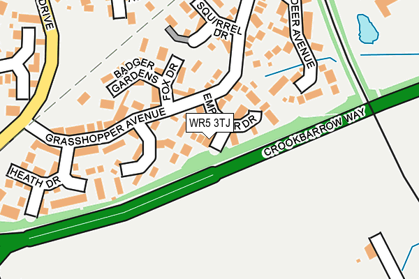 WR5 3TJ map - OS OpenMap – Local (Ordnance Survey)