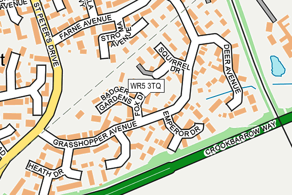 WR5 3TQ map - OS OpenMap – Local (Ordnance Survey)