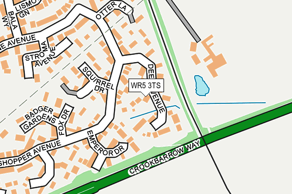 WR5 3TS map - OS OpenMap – Local (Ordnance Survey)