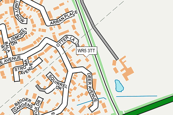 WR5 3TT map - OS OpenMap – Local (Ordnance Survey)